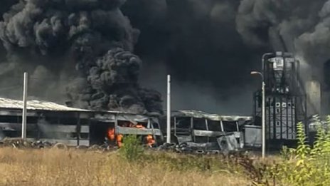 Задействаха Bg-Alert заради пожара в Бяла