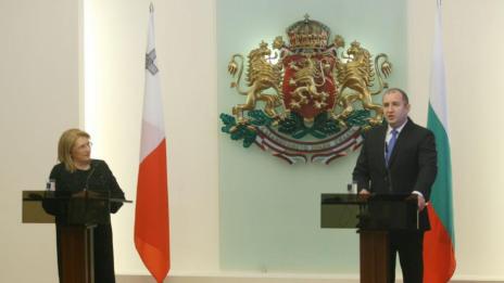 Румен Радев се срещна с президента на Малта