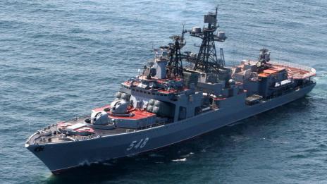  Русия с учения на военни кораби