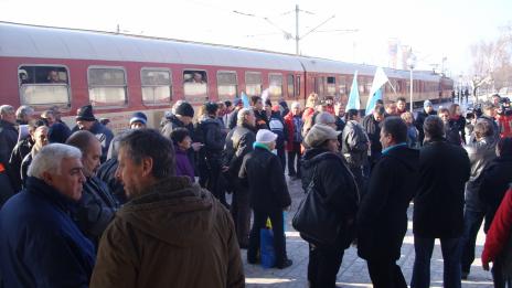 И Варна се включи в протестите срещу ликвидацията на БДЖ