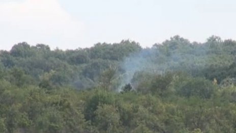 Потушиха пожара в складовете за боеприпаси край Карнобат