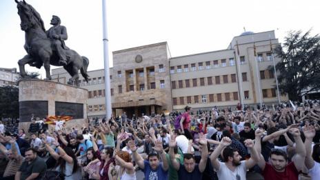 Пети ден на протести в Македония
