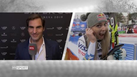 Федерер изненада приятно Линдзи Вон (видео)