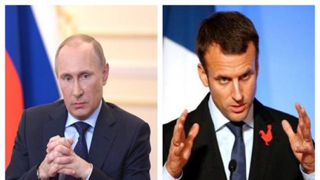 Путин и Макрон обсъдиха сирийския и украинския конфликт