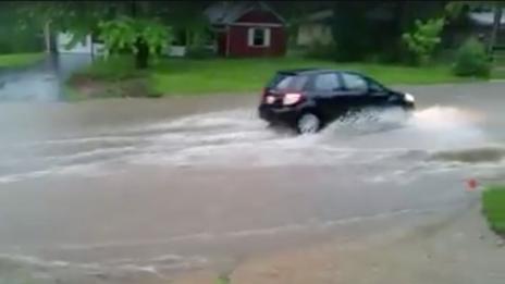 Северна Гърция под вода, улиците са реки