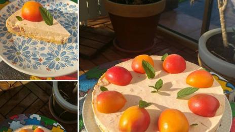 Вкусна нискокалорична кайсиева торта