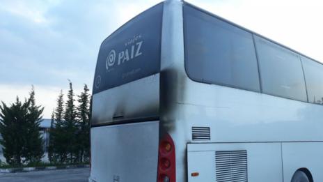 Автобус с работници се самозапали край Ветрен