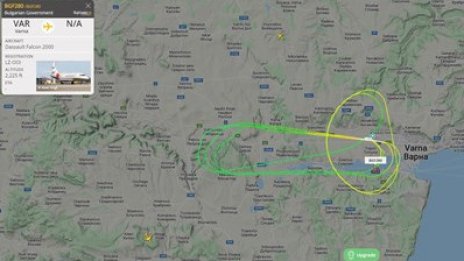 Правителственият "Фалкон" изуми с маневри край Варна. Отгатнете!