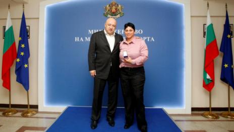 Красен Кралев награди световната шампионка Стела Енева