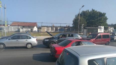 Верижна катастрофа стана до стадион "Спартак"