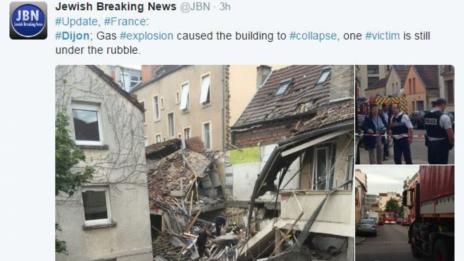 Взрив на газ в Дижон, ранени са 21 души
