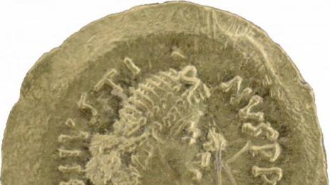 При разкопки откриха златна монета на Юстин І