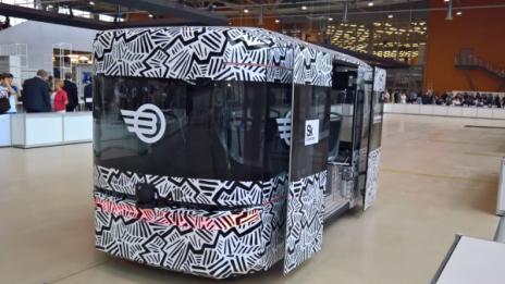 Безпилотен автобус представиха в Москва