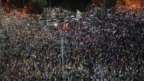 В Букурещ на протест срещу правителството