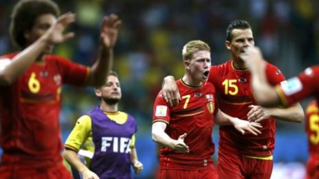 "Червените дяволи" гризнаха САЩ и са на 1/4 финал