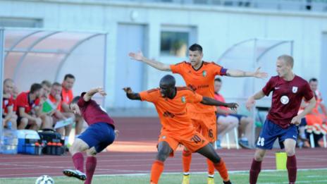 "Литекс" - "Йелгава" приключиха наравно 1:1 първото полувреме 