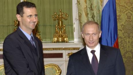 Асад отиде на крака при Путин в Москва