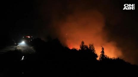 В части на Гърция е обявено извънредно положение заради пожари  