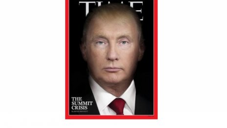 "Тайм" с провокативна корица - лицата на Путин и Тръмп преливат в едно