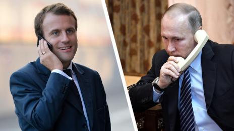 Путин и Макрон са разговаряли по телефона  
