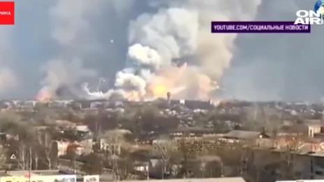Деветима са ранени при нови взривове във военен склад в Русия 