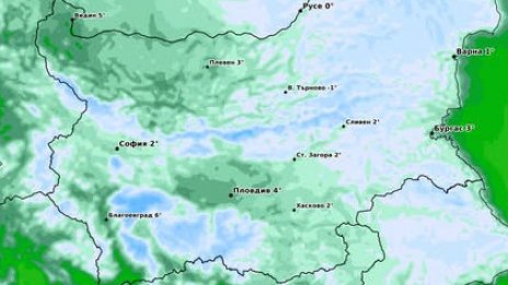 Студ сковава Североизтока в събота