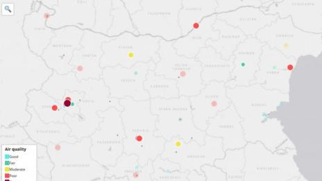 Четири столични квартала тънат в мръсен смог