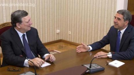 Президентът се срещна с Жозе Мануел Барозу