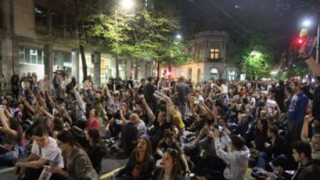 Поредна нощ на протести в Сърбия
