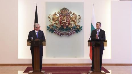 Президентът удостои германския си колега с орден „Стара планина"