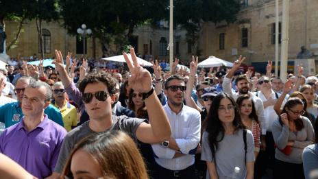 Протест в столицата на Малта  