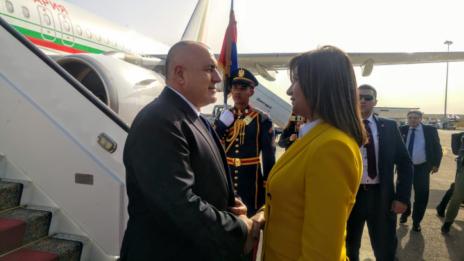 Посрещнаха Бойко Борисов в Египет