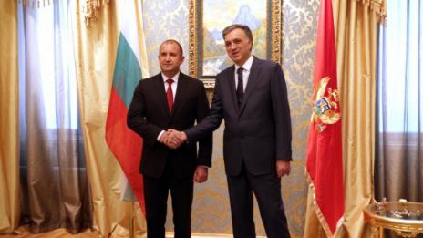 Радев: Ще подпомагаме европейската интеграция на Черна гора 
