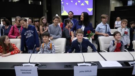 Деца станаха европейски лидери за ден