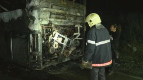 Късо съединение е вероятната причина за запалването на автобуса Одрин - Варна