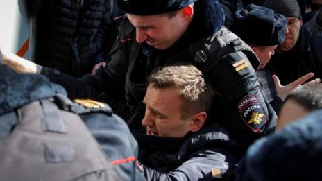 Руската полиция арестува водача на опозицията Алексей Навални