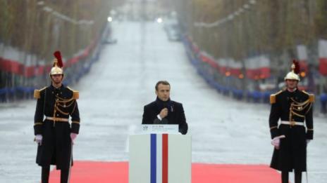 Макрон определи патриотизма като противоположност на национализма