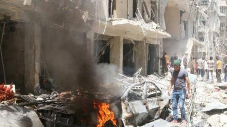 Боевете край Дамаск не стихват въпреки примирието, твърдят сирийски активисти