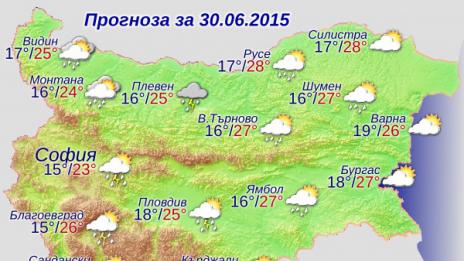 Валежи в цялата страна от вторник