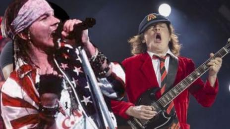 Вокалът на Guns N' Roses на турне с AC/DC 