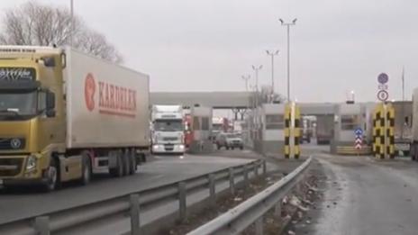 Километрична опашка от камиони на пункта Капитан Андреево