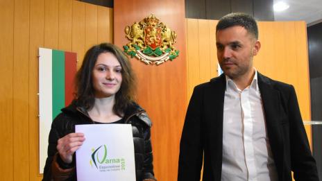 Студентката Ивелина Пенчева победи в конкурса за лого „Варна – Европейски град на спорта 2019 г.“