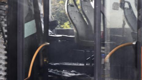 Автобус от градския транспорт се подпали във Варна