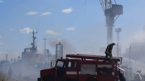 Русия атакува с дронове порта в Одеса