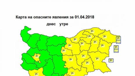 Жълт кoд за Варна заради силен вятър