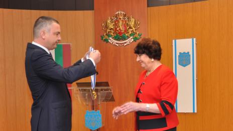 Почетният знак на кмета получи президентът на ВСУ (СНИМКИ)