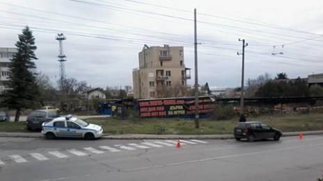 Удариха колоездач на улица „Вяра“