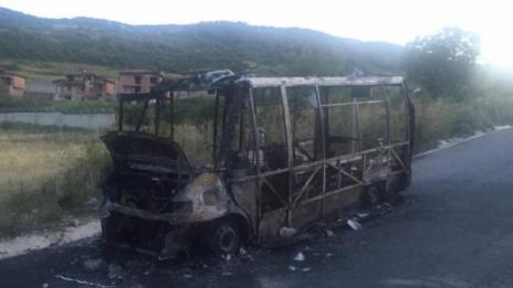 Автобус пламна в движение в Асеновград