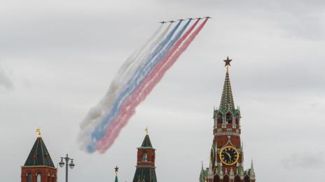 Пищни фойерверки в Москва за Деня на победата