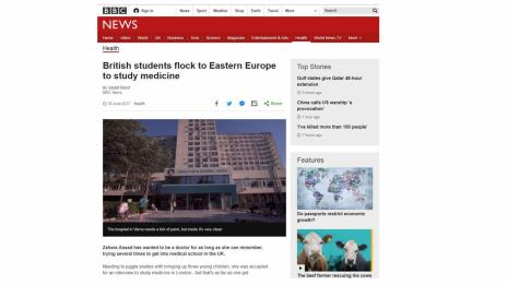 BBC излъчи репортаж за предимствата на образованието по медицина във Варна